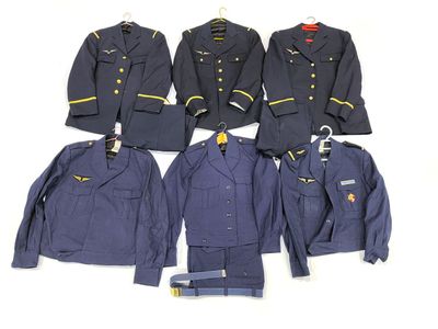Ensemble d'uniformes armée de l'air, 6 pièces comprenant 6 v…