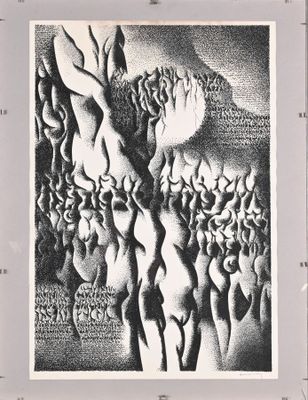une image d'un dessin en noir et blanc d'un groupe de personnes