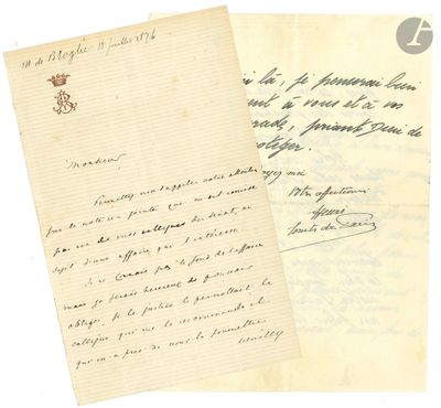 DIVERS. 11 lettres et documents.