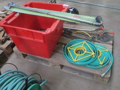 Douche extérieure, 2 tuyaux arrosage de gazon, 2 arroseurs G… - Photo 1