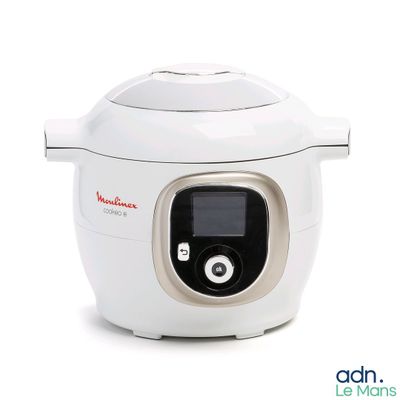 an image of a white rice cooker on a white background