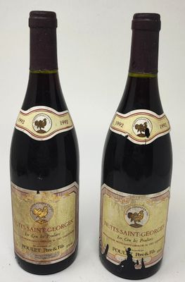 2 bouteilles NUITS-ST-GEORGES "Les Prûliers 1er cru", Poulet…