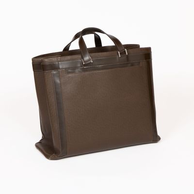 LOUIS VUITTON Sac à main en toile et cuir TAIGA marron Grand… - Photo 1