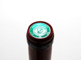 a close up of a bottle of wine with a label on it