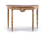 an image of a small table with a marble top