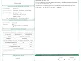 a close up of a document with a barcode on it