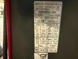 a close up of a sign on a vehicle