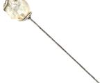 une épingle à cravate ancienne en argent et nacre