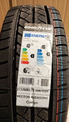 a close up of a tire with a sticker on it