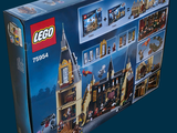 a box that has a lego hogwarts castle in it