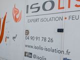 an image of a delivery truck parked in a garage