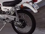 a motorcycle that is parked in a garage