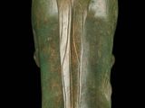 an image of a statue of a woman on a black background
