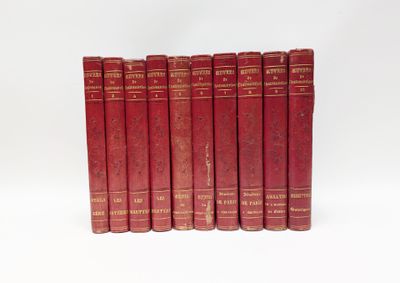 CHATEAUBRIAND "OEuvres" Paris, Frères-Réunis, 1849. 10 vol. …