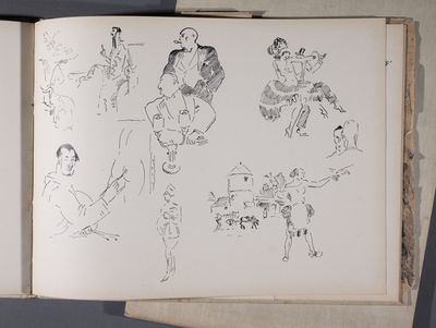 un livre sur lequel figurent plein de dessins
