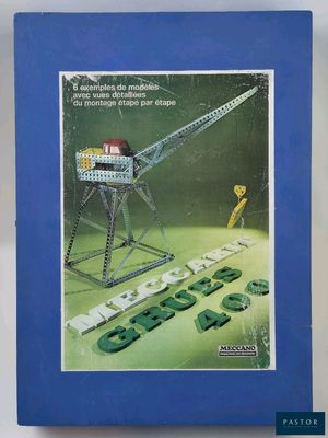 un livre bleu sur lequel figure l'image d'une grue