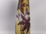 an image of a vase with purple flowers on it