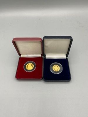 Société Française des Monnaies. 2 pièces en alliage or dont … - Photo 1