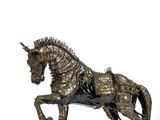 a statue of a horse that is standing on its hind legs