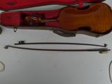 a violin that is sitting on a table