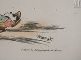 a drawing of a bird that is sitting on a skateboard