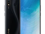 a black vivo smartphone with a curved screen and a curved camera