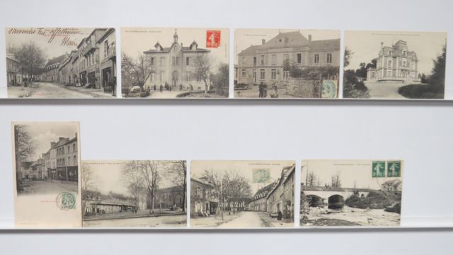 Vallière : Lot de 8cpa, dont 1 rare : Carte verticale de la Grand...
