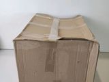 a cardboard box that is sitting on a table