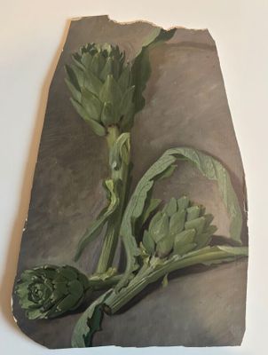 Jos Henri PONCHIN (1897 - 1981), "Nature morte à l'artichaut…