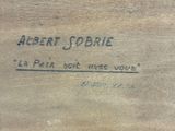 an image of a close up of a piece of wood with writing on it