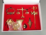 a box with a variety of items in it