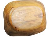 wooden bowl on a white background with a white background