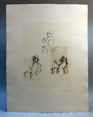 Leonor FINI (1907-1996) : trois études de femme.