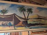 a picture of a painting on the wall of a room