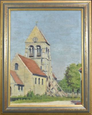 ÉCOLE FRANCAISE XXe siècle - Église Saint-Aubin à Cauffry