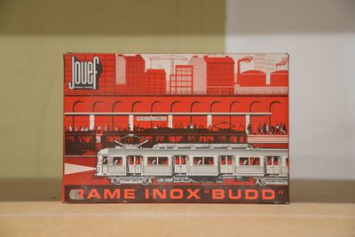 a box with a picture of a train on it