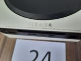 the back of a white box with the number 24 on it