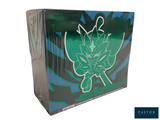 une boîte sur laquelle figure l'image d'une figurine de Pokémon