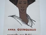 an image of a poster with a woman in a hat on it