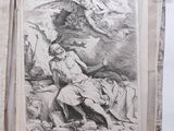 two drawings of a man and a woman sitting on a rock