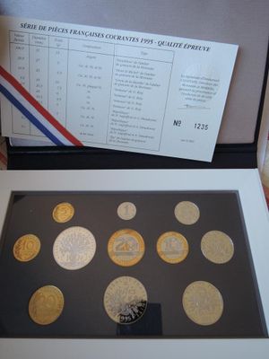 Monnaie France - Coffret Belle Epreuve 1995 (11 Pieces…