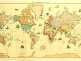une carte du monde indiquant les pays et leurs noms