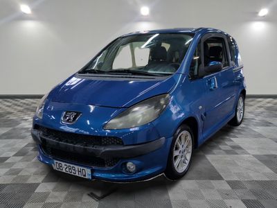 a picture of a blue car parked in a garage