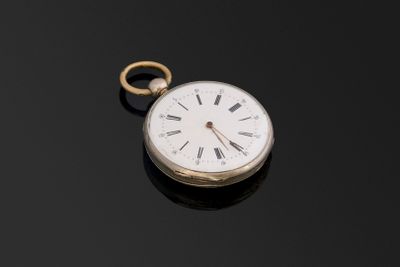 Montre à ancre en argent N° 4012 avec 13 rubis, boîtier usé.…