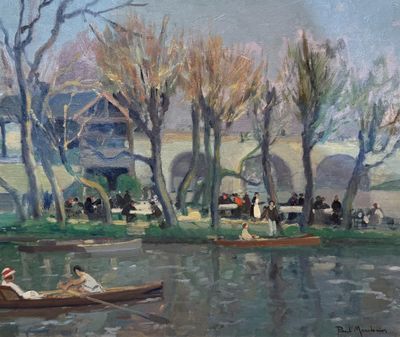 Paul MORCHAIN (1876-1939) "Matin de printemps sur la Marne à… - Photo 1