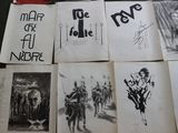 many different pictures of people on a table together