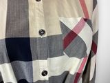 burberll check shirt dress with belt and belt