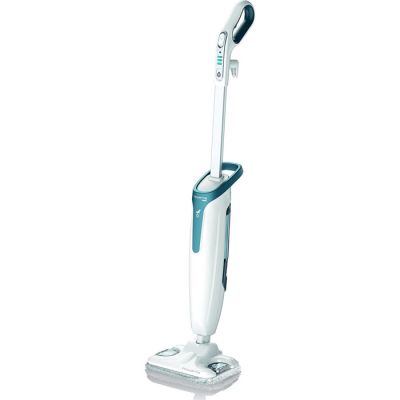 gros plan d'un aspirateur sur fond blanc