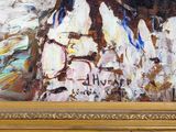 a painting of a horse with a bridle on it ' s head