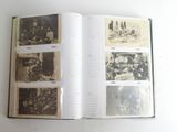 an open book with pictures of people on it
